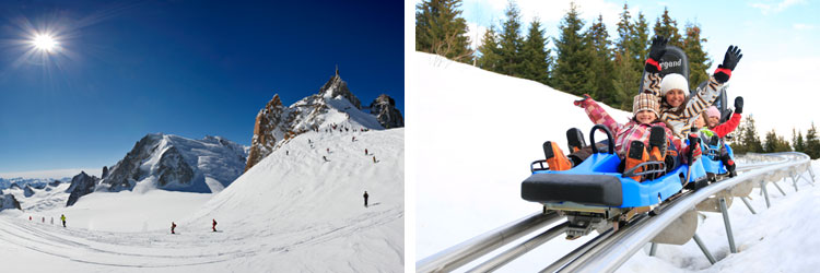 French alps ski resorts - mont blanc